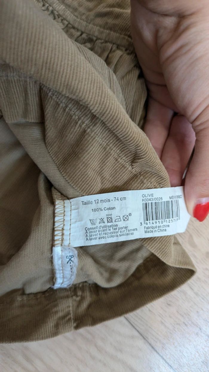 Robe manches longues chaude kaki 12 Mois - photo numéro 4