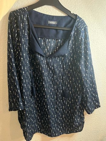 Chemisier bleu à motif blanc In extenso neuf