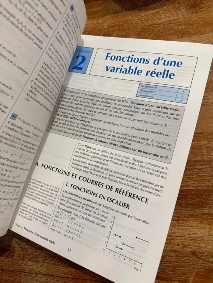 Livre bts industriels groupement mes B, c, d analyse et algèbre tome 1 - photo numéro 6
