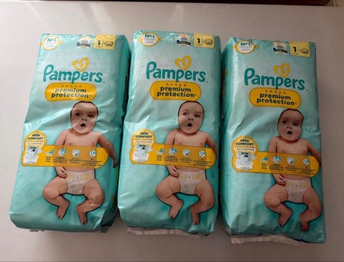 132 couches Pampers premium taille 1