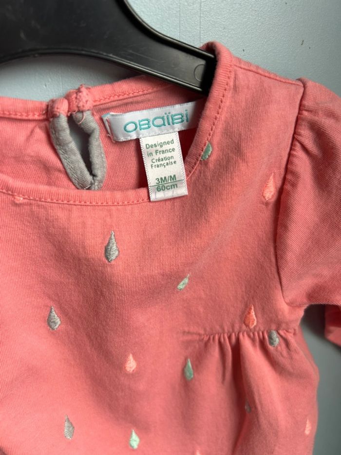Tunique rose , obaibi, 3 mois - photo numéro 4