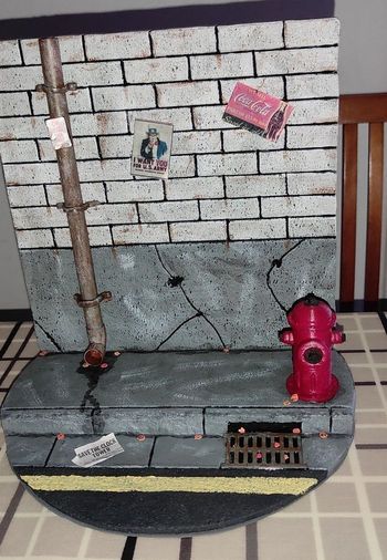 Diorama urbain pour figurine