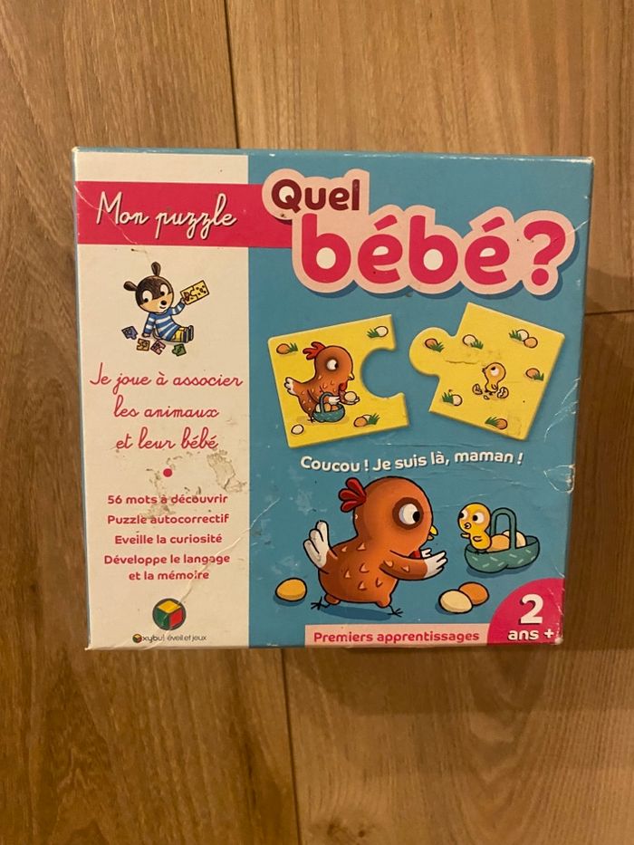 Jeux éducatifs oxybul puzzle 2+ animaux
