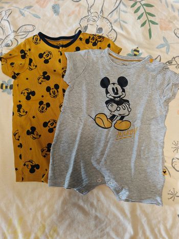 Lot de barboteuses Mickey disney