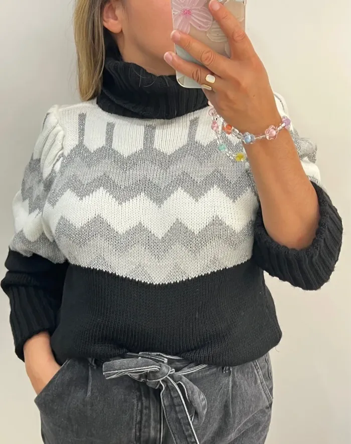 Pull Col Roulé Made In Italy