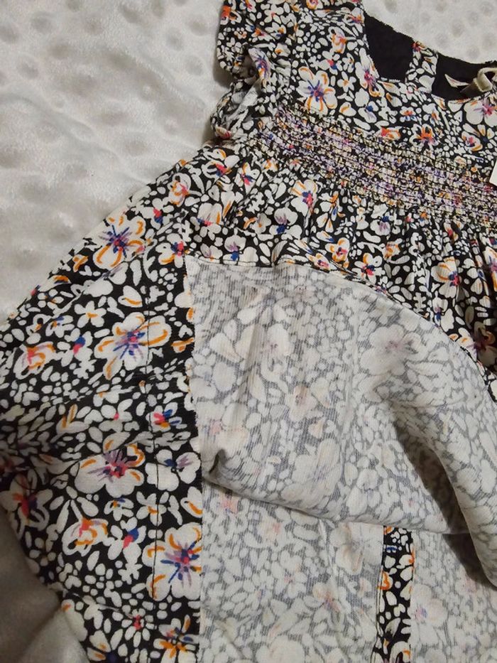 Robe Asphalte fleuri - DPAM - 6M/68cm - photo numéro 4