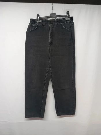 Jeans taille haute Lee Noir en coton