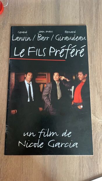 Livret film Le fils préféré Lanvin Barr Giraudeau