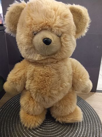 Peluche ours marron clair boutique nounours 42cm