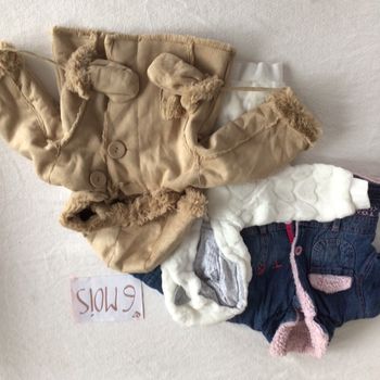 3 vestes fille 6 mois