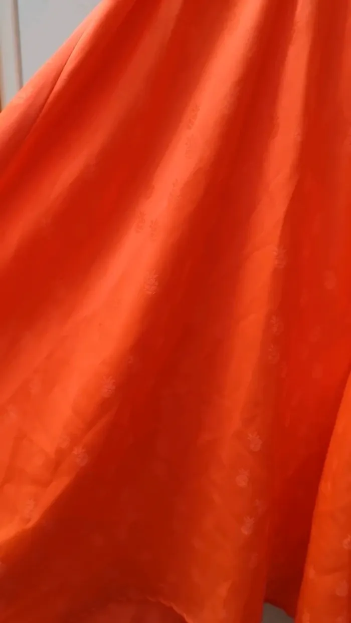 Jolie robe été orange - photo numéro 2