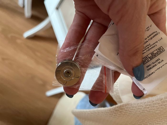 Long manteau blanc écru tissu gaufré T38 Camaieu TBE 🕊 - photo numéro 6