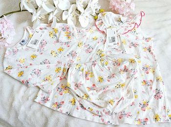 Ensemble Liberty Robe Gilet Bloomer 100% coton Petit Bateau Taille 18 mois