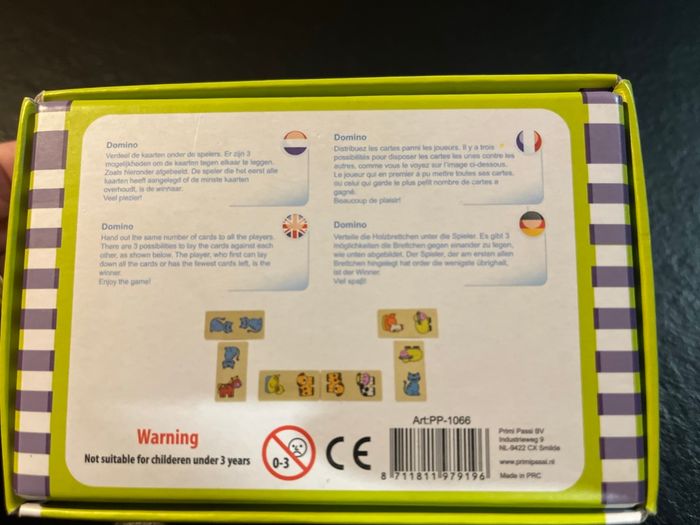 🐾 Jeu de dominos animaliers en bois – Primi Passi – Dès 5 ans - photo numéro 4
