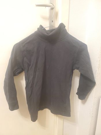 Sous-pull col roulé noir Sandsoil 6 ans