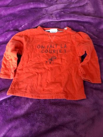 Tee-shirt manches longues orange