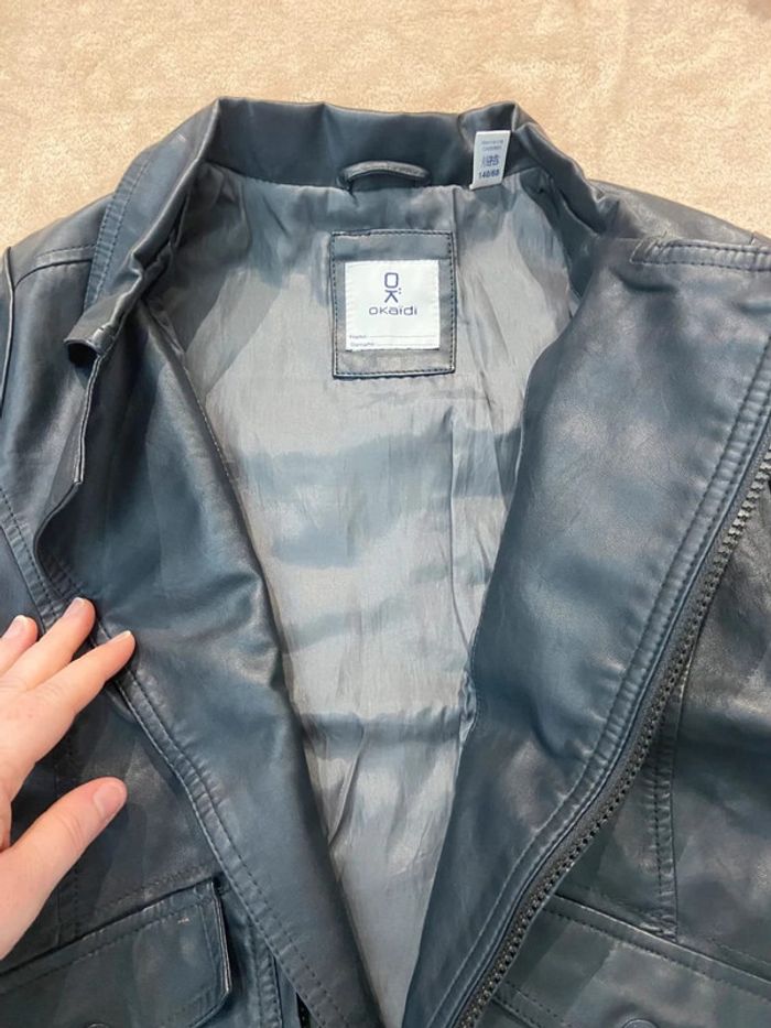 Blouson simili cuir garçon 10 ans - photo numéro 8
