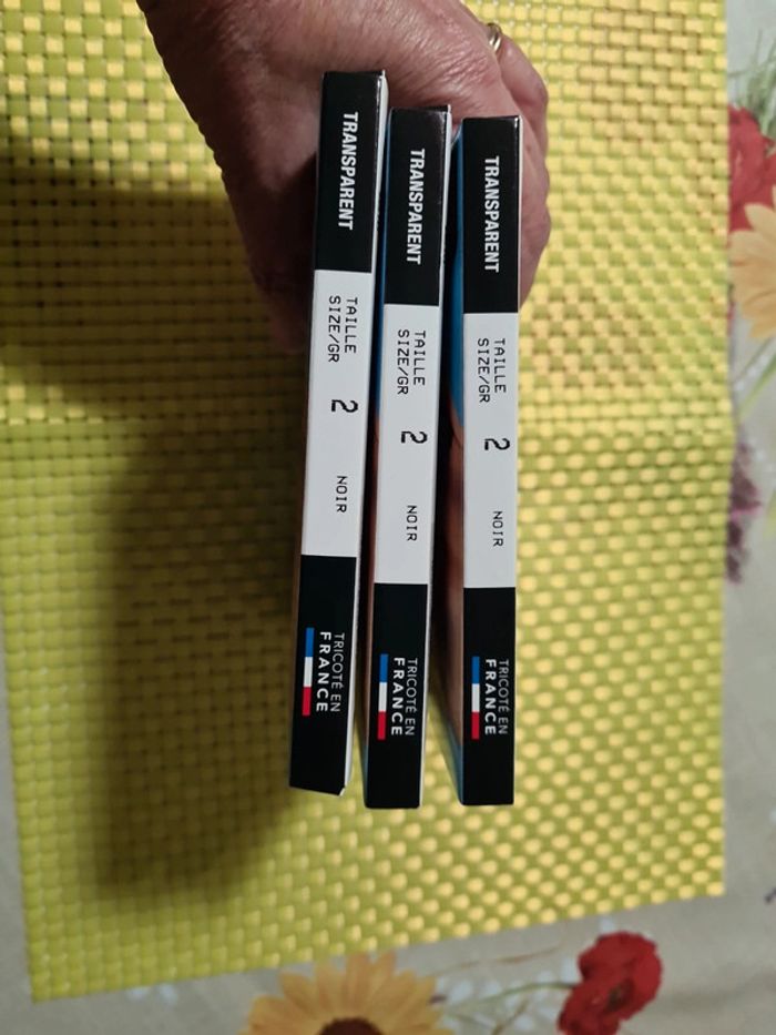 Lot de 3 collants taille 2 noir  Dim - photo numéro 5