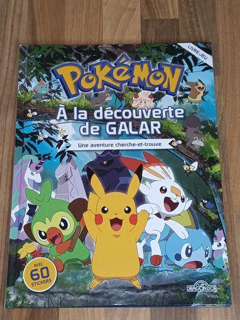 Livre Jeu cherche et trouve Pokémon A la découverte de Galar