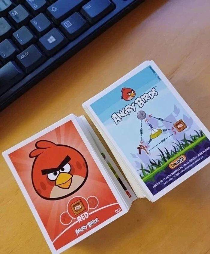 Lot de 5 cartes Angry Birds - Emax - 2012