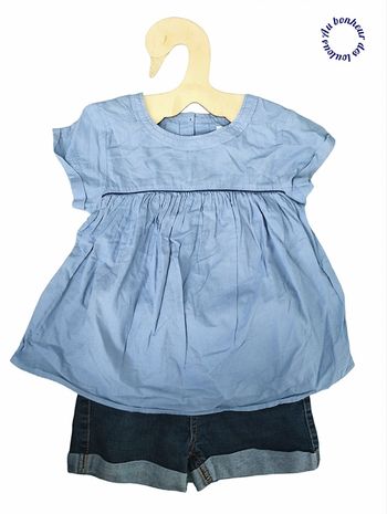 6 ans ensemble été blouse monoprix et short tissaia