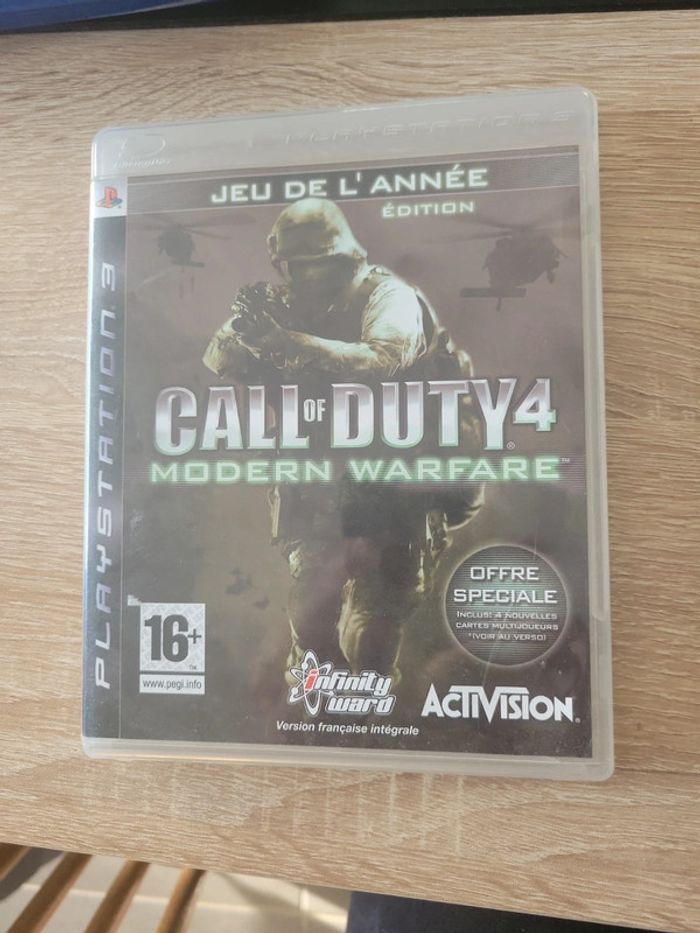 Jeu ps3 call of duty 4