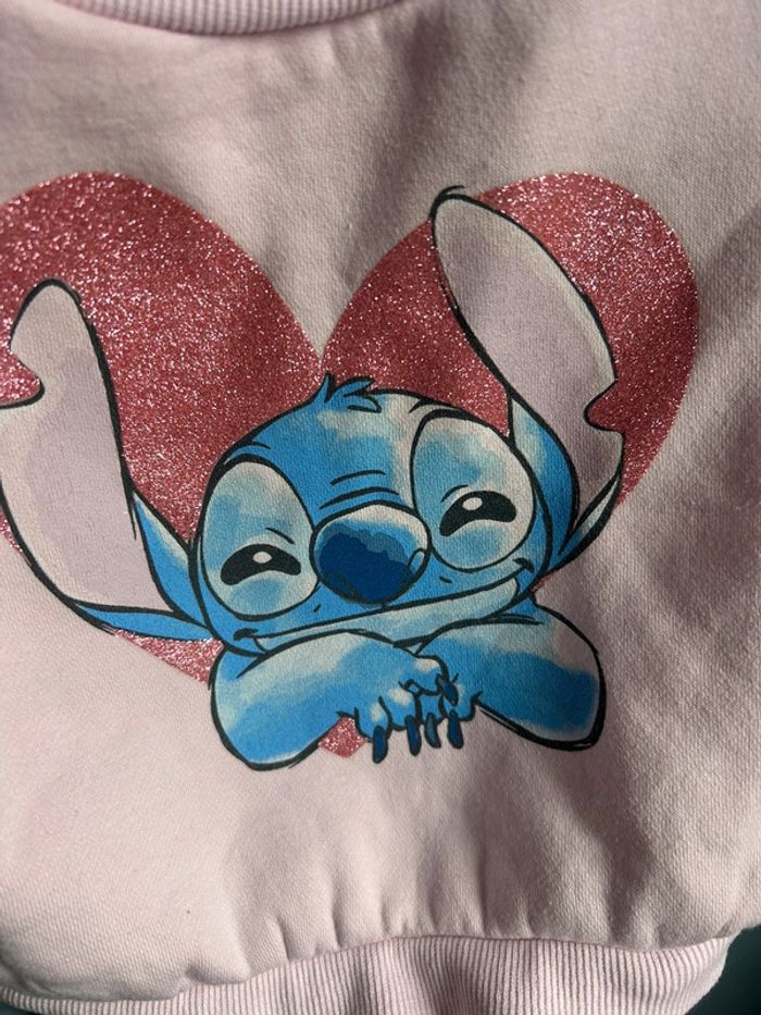 Sweat molletonné stitch, 6 mois , neuf non ouvert - photo numéro 3