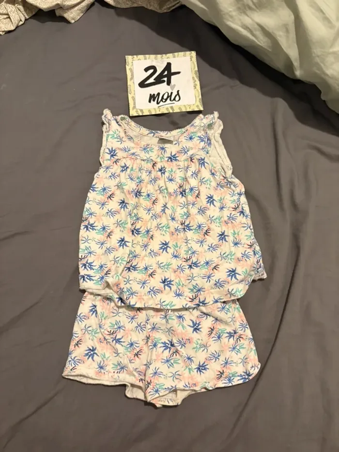 Pyjama short 24 mois
