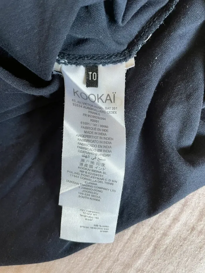 Haut kookai bleu marine T0 - photo numéro 3