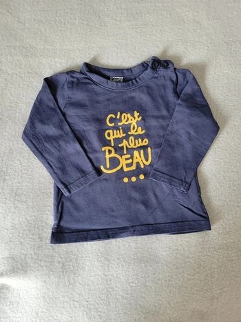 t-shirt manches longues TaO 6 mois 68 cm