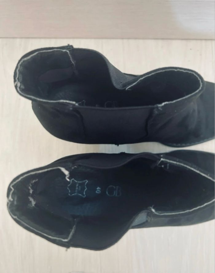 Bottines en daim noires - photo numéro 3