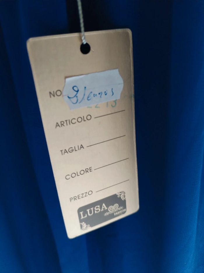 Longue Robe bleu taille unique - photo numéro 5