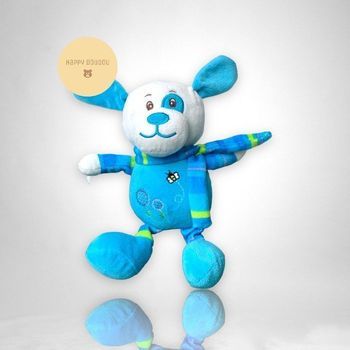 Peluche Doudou Chien musical bleu Teorema M6