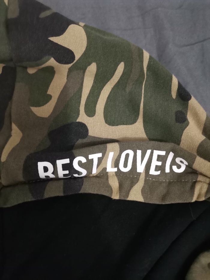 Pull crop top camouflage à capuche Jennyfer taille L - photo numéro 3