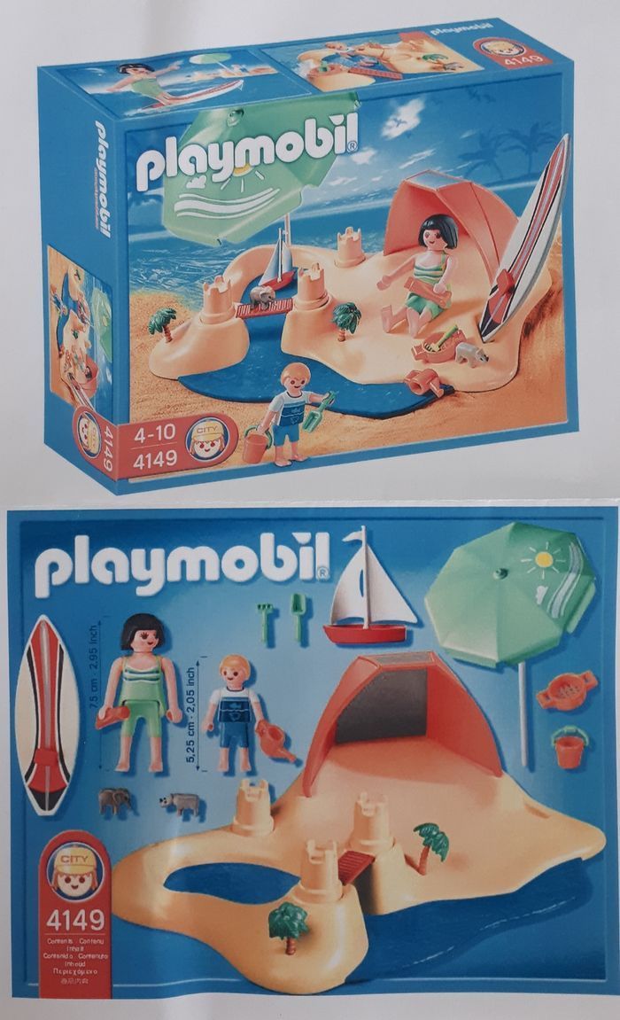 Playmobil vacanciers à la plage - photo numéro 3