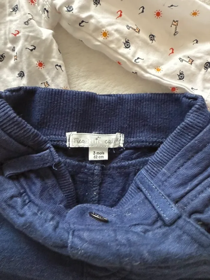 Ensemble chemise 3 mois Mes petits cailloux - photo numéro 4