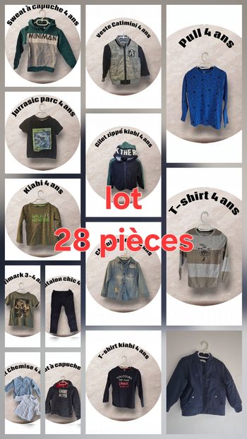 Lot garçon 4 ans