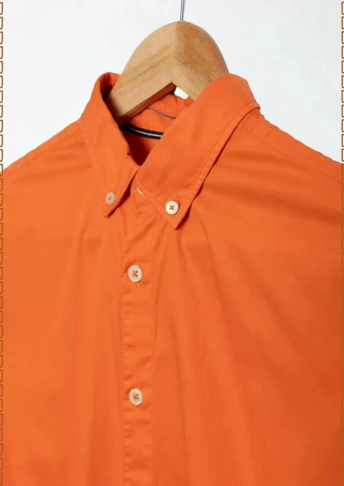 Chemise orange vif Marc O’Polo – Taille S - photo numéro 4