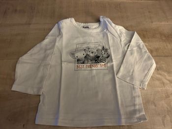 T-shirt blanc animaux