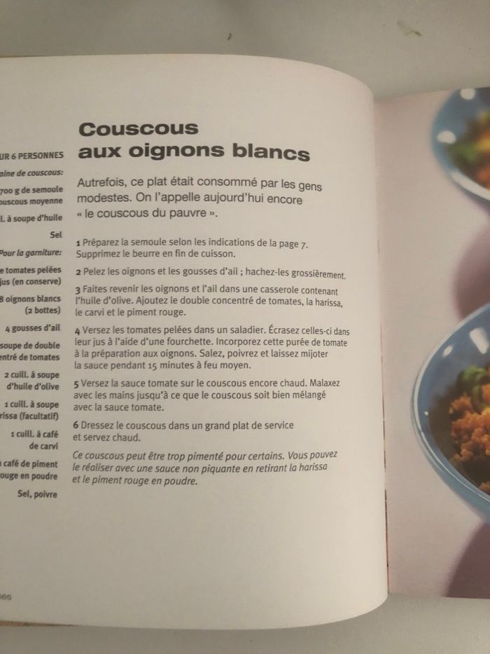 Livre recettes couscous - photo numéro 3