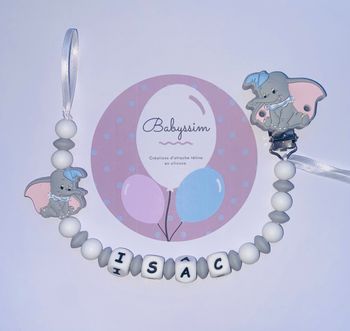 Attache tétine plaid