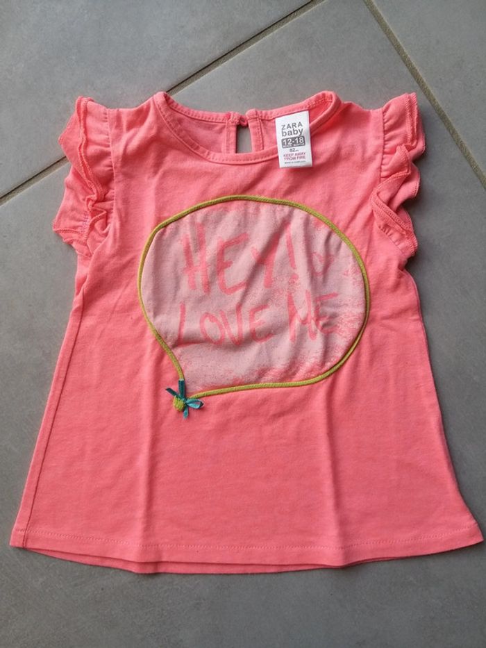 T-shirt manche courte en 12 mois