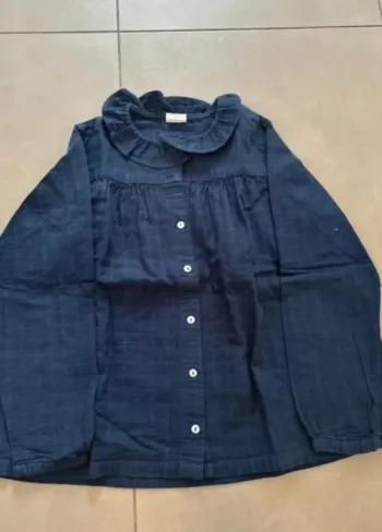 🌿 Chemise fille manches longues – Lililotte – Taille 12 ans 🌿