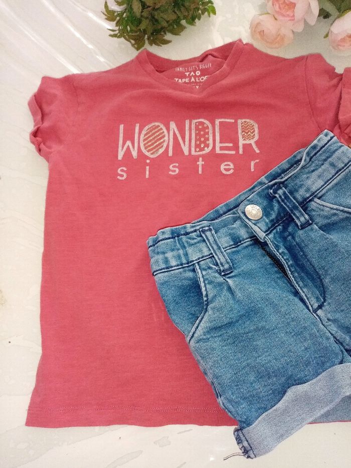4 ans  tee-shirt fille "tao" - photo numéro 2