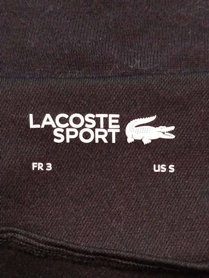 Sweat zippé Lacoste sport homme taille s - photo numéro 4