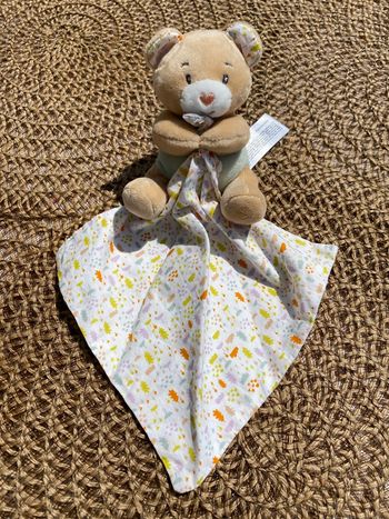 Doudou ours mouchoir in extenso 