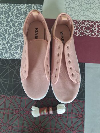 Baskets en toile rose Kiabi 38