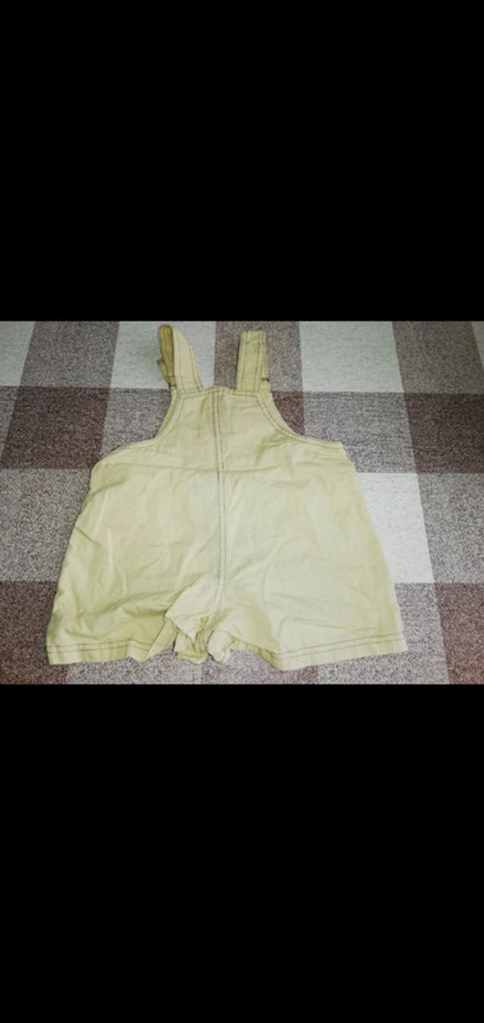 Salopette short 6 mois beige speedy - photo numéro 3