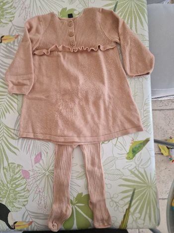 Ensemble robe + collant taille 12mois