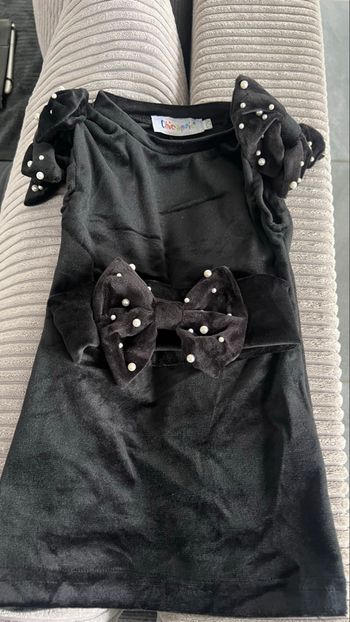 Robe velour avec  son  bandeau 18mois neuf